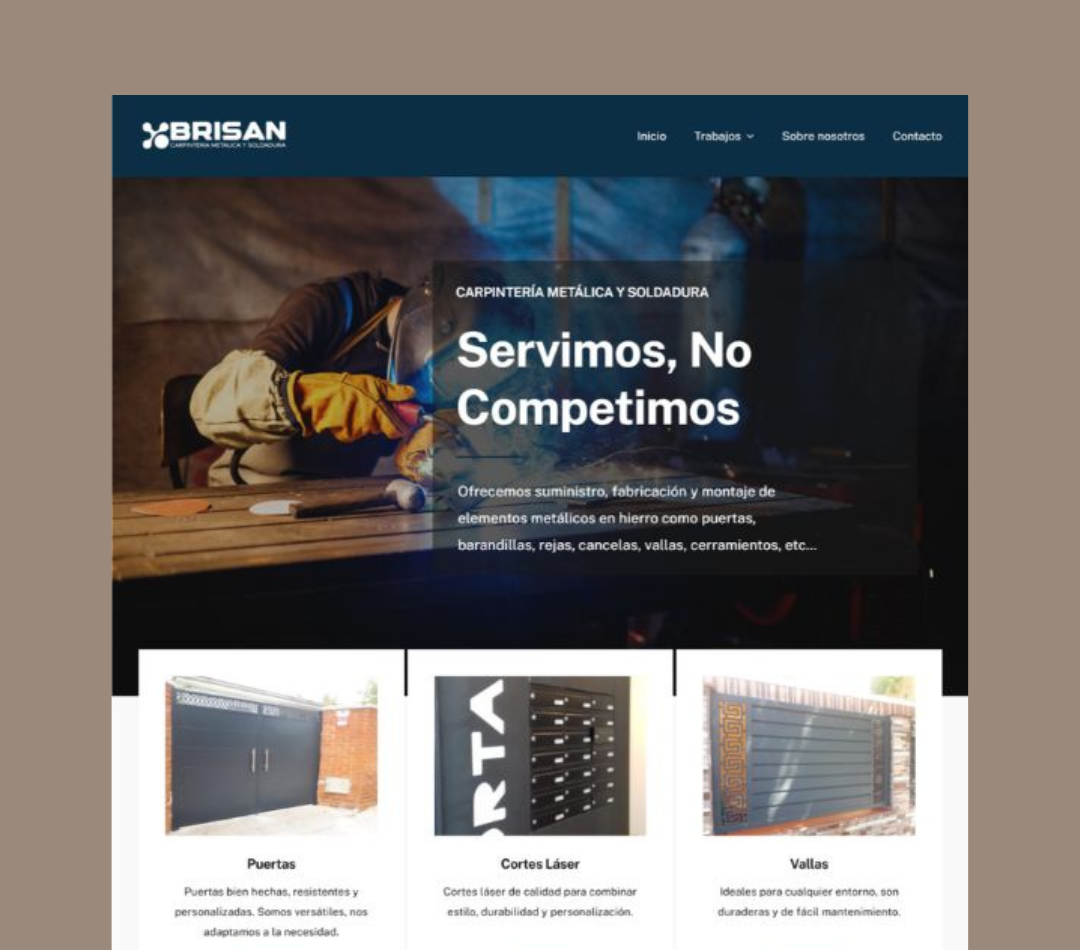 Brisan Cerrajeros Portfolio Grafiweb